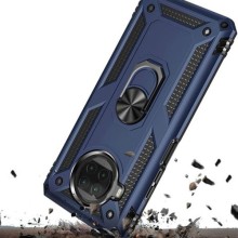 Ударопрочный чехол Serge Ring for Magnet для Xiaomi Mi 10T Lite / Redmi Note 9 Pro 5G – Темно-синий