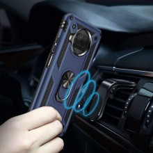 Ударопрочный чехол Serge Ring for Magnet для Xiaomi Mi 10T Lite / Redmi Note 9 Pro 5G – Темно-синий