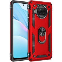 Ударопрочный чехол Serge Ring for Magnet для Xiaomi Mi 10T Lite / Redmi Note 9 Pro 5G – Красный