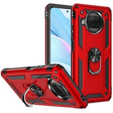 Ударопрочный чехол Serge Ring for Magnet для Xiaomi Mi 10T Lite / Redmi Note 9 Pro 5G – Красный