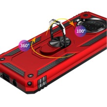 Ударопрочный чехол Serge Ring for Magnet для Xiaomi Mi 10T Lite / Redmi Note 9 Pro 5G – Красный