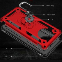 Ударопрочный чехол Serge Ring for Magnet для Xiaomi Mi 10T Lite / Redmi Note 9 Pro 5G – Красный