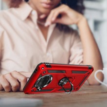 Ударопрочный чехол Serge Ring for Magnet для Xiaomi Mi 10T Lite / Redmi Note 9 Pro 5G – Красный