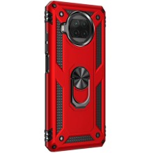 Ударопрочный чехол Serge Ring for Magnet для Xiaomi Mi 10T Lite / Redmi Note 9 Pro 5G – Красный