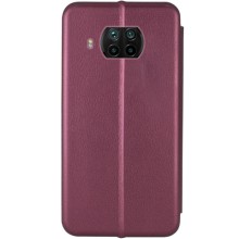 Кожаный чехол-книжка Classy для Xiaomi Mi 10T Lite / Redmi Note 9 Pro 5G – Бордовый