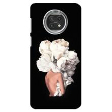 Чехлы (ART) Цветы на Xiaomi Mi 10t Lite (VPrint) (Белые цветы)