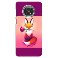 Чехлы с картинкой Лисички для Xiaomi Mi 10t Lite (VPrint) (Лисичка с розочкой)