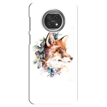 Чехлы с картинкой Лисички для Xiaomi Mi 10t Lite (VPrint) (Лисичка в цветочках)