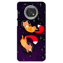 Чехлы с картинкой Лисички для Xiaomi Mi 10t Lite (VPrint) (Лисички космонавты)