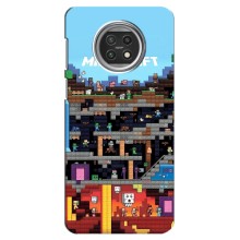 Чехол Майнкрафт на Xiaomi Mi 10t Lite (AlphaPrint) Minecraft (фон Minecraft)