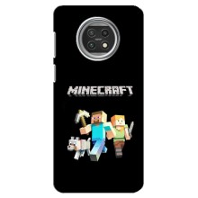 Чехол Майнкрафт на Xiaomi Mi 10t Lite (AlphaPrint) Minecraft (герои Minecraft)