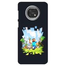 Чехол Майнкрафт на Xiaomi Mi 10t Lite (AlphaPrint) Minecraft (персонажи Minecraft)
