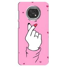 Чехол с принтом для Xiaomi Mi 10t Lite (AlphaPrint - Знак сердечка)
