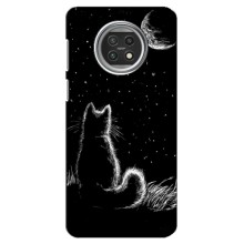 Чехол с принтом для Xiaomi Mi 10t Lite (AlphaPrint) Модные коты (Котик и луна)
