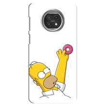 Чехол с Симпсонами для Xiaomi Mi 10t Lite (VPrint) (Гомер с пончиком)