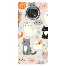 Чехол с рисунком кот на Xiaomi Mi 10t Lite (Коллаж котов)