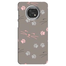 Чехол с рисунком кот на Xiaomi Mi 10t Lite (Лапы и усы)