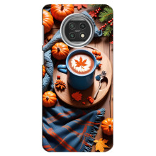 Чехол с уникальным дизайном «Осень с кофе» для Xiaomi Mi 10t Lite – Кофе и тыквы