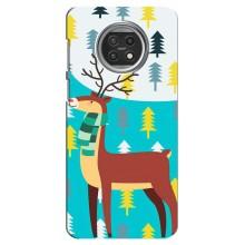 Силіконовий бампер з картинкою звірів для Xiaomi Mi 10t Lite (Олень із шарфом)