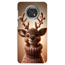 Яркий чехол для Xiaomi Mi 10t Lite с Зимними Оленятами – Олень в свитере