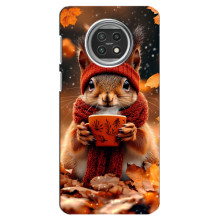 Друкований чохол 'Звірята з кавою' для Xiaomi Mi 10t Lite – Білка з кавою