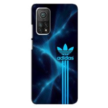 Чехлы Адидас для Xiaomi Mi 10T Pro (AlphaPrint) (Синий Адидас)
