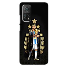 Чехлы для Xiaomi Mi 10T Pro (Leo чемпион) (AlphaPrint) (Месси Король)