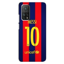 Чехлы Месси для Xiaomi Mi 10T Pro (AlphaPrint) (Messi Barca 10)