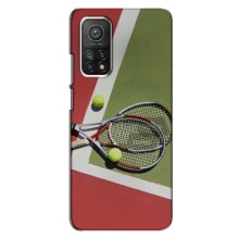 Чохли з прінтом Спортивна тематика для Xiaomi Mi 10T Pro – Ракетки теніс