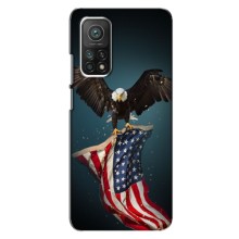 Чехол Флаг USA для Xiaomi Mi 10T Pro – Орел и флаг