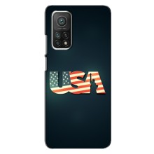 Чехол Флаг USA для Xiaomi Mi 10T Pro (USA)