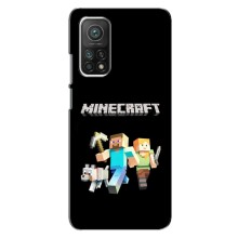 Чехол Майнкрафт на Xiaomi Mi 10T Pro (AlphaPrint) Minecraft (герои Minecraft)