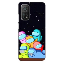 Чехол Амонг Ас для Xiaomi Mi 10T Pro (AlphaPrint) (Скины в космосе)