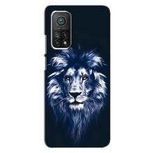Чехол со Львом для Xiaomi Mi 10T Pro (VPrint) (Синий Лев)