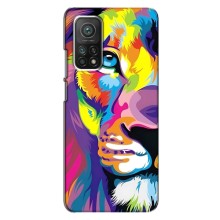 Чехол со Львом для Xiaomi Mi 10T Pro (VPrint) (Яркий Лев)
