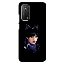 Чехлы Венсдей на Xiaomi Mi 10T Pro Уэнсдей (AlphaPrint) (серьезная Уэнздей)