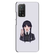 Чехлы Венсдей на Xiaomi Mi 10T Pro Уэнсдей (AlphaPrint) (Уэнздей и Вещь)