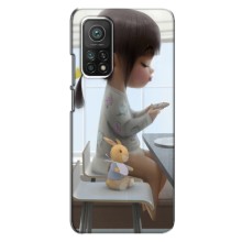 Дівчачий Чохол для Xiaomi Mi 10T Pro (ДІвчина з іграшкою)