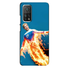 Чехол с принтом Фантастическая четверка для Xiaomi Mi 10T Pro – Человек-Факел