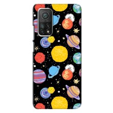 Космические Чехлы для Ксяоми Ми 10т Про (VPrint) (Рисованные планеты)