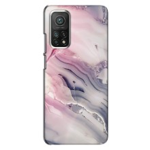 Мраморный чехол на Xiaomi Mi 10T Pro (VPrint) (Пурпурный Мрамор)