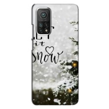 Новогодние, Праздничные Чехлы для Xiaomi Mi 10T Pro - 2024 год (Let it snow)