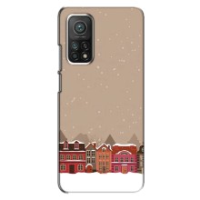 Новогодние, Праздничные Чехлы для Xiaomi Mi 10T Pro - 2024 год (Зимний город)