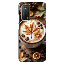 Чехол с уникальным дизайном «Осень с кофе» для Xiaomi Mi 10T Pro – Пряный кофе