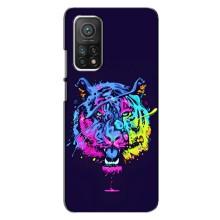 Силіконовий бампер з картинкою звірів для Xiaomi Mi 10T Pro (Тигр-Арт)
