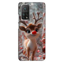Яркий чехол для Xiaomi Mi 10T Pro с Зимними Оленятами