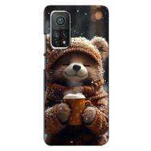 Друкований чохол 'Звірята з кавою' для Xiaomi Mi 10T Pro – Мішка з кавою