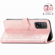 Кожаный чехол (книжка) Art Case с визитницей для Xiaomi Mi 10T / Mi 10T Pro – Розовый