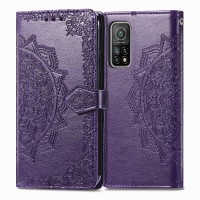 Кожаный чехол (книжка) Art Case с визитницей для Xiaomi Mi 10T / Mi 10T Pro – Фиолетовый
