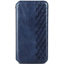 Кожаный чехол-книжка GETMAN Cubic (PU) для Xiaomi Mi 10T / Mi 10T Pro – Синий